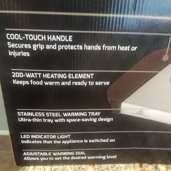 Ovente Electric Buffet Server with Adjustable Temperature Control Silver FW170S - Picture 6 of 7